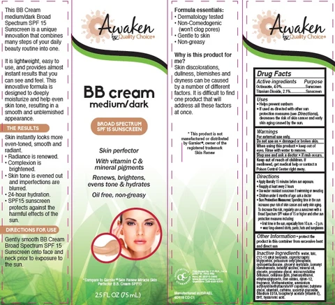 Awaken Skin Perfector BB Broad Spectrum SPF 15 Sunscreen Medium Dark 포장
