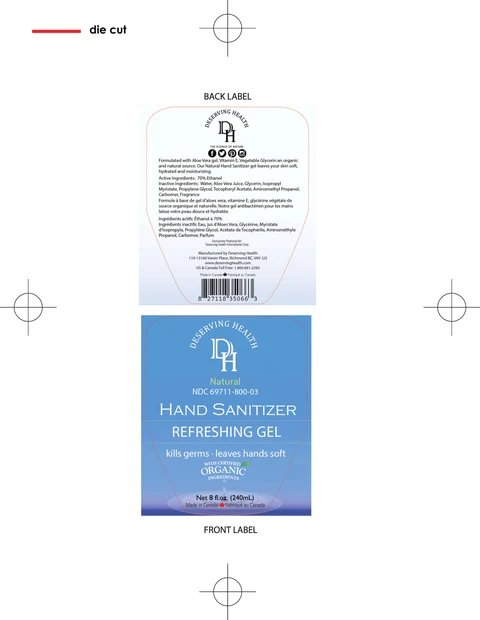 DermaMed Natural Hand Sanitizer 포장