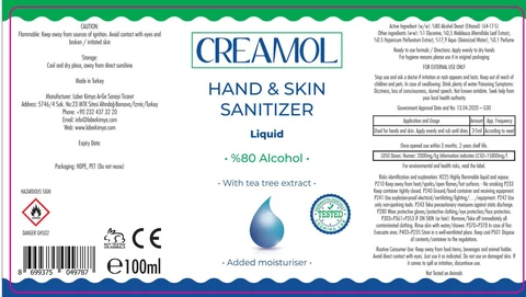 Hand Sanitizer packaging