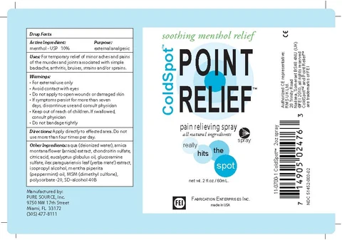 Cold SpotPoint Relief 포장