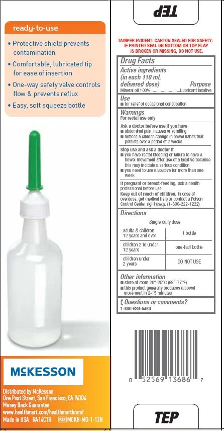 CURAD disposable Enema Mineral Oil Back and Side of box