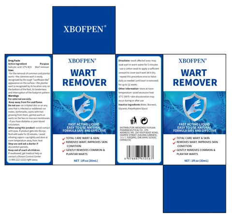 XBOFPEN WART REMOVER packaging