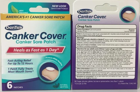 Dentek Canker Cover 포장