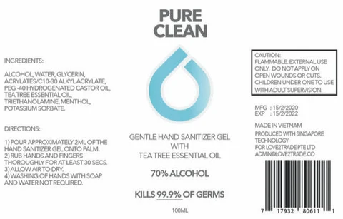 Hand Sanitizer packaging