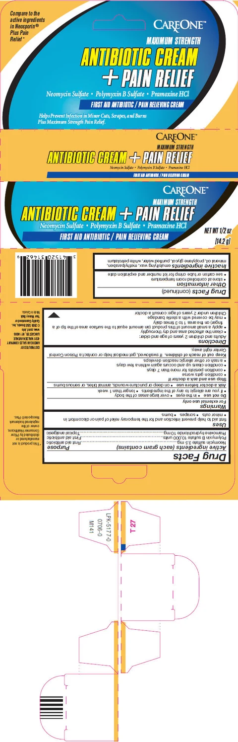 CAREONE Antibiotic Plus Pain Relief packaging