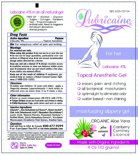 LUBRICAINE packaging