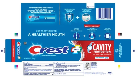 Crest Plus Cavity ProtectionCool Mint Gel 포장