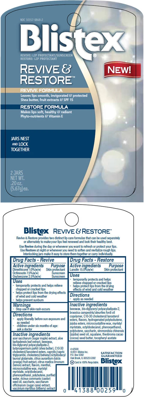 Blistex Revive and Restore 포장