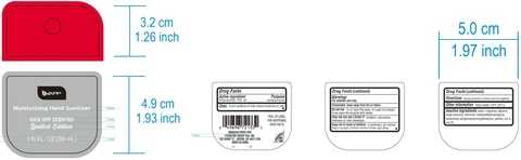 B-Pure Moisturizing Hand Sanitizer Kick Off Scented 포장