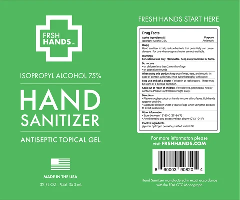 Hand Sanitizer packaging