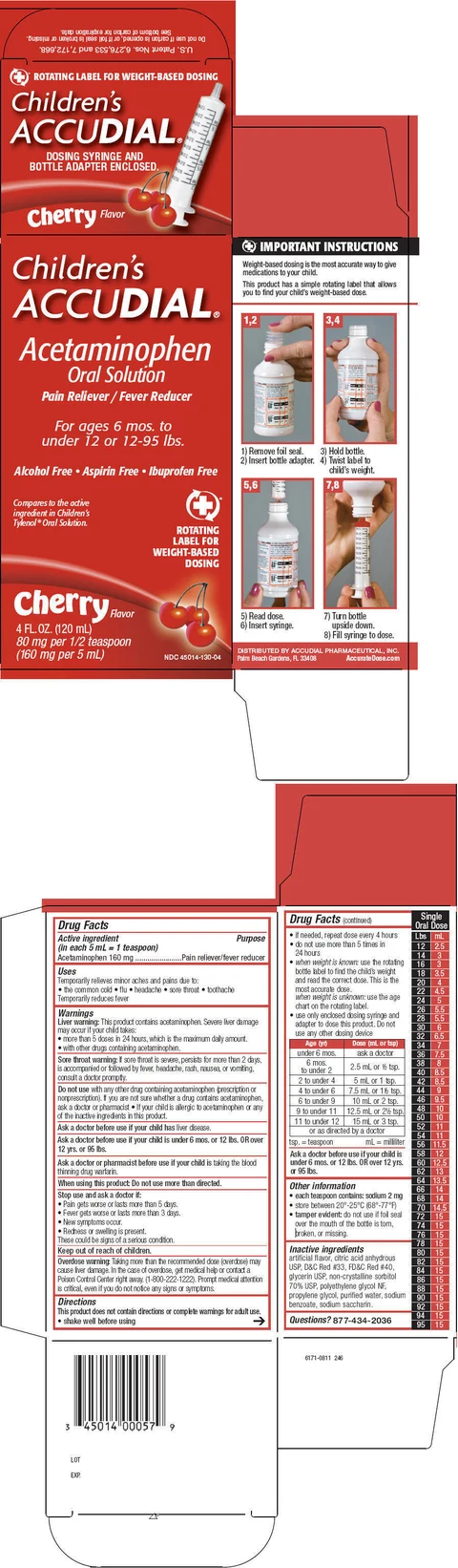 Acetaminophen packaging