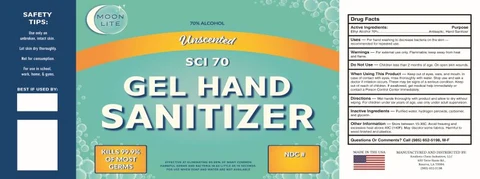 SCI 70 Hand Sanitizer Gel 포장