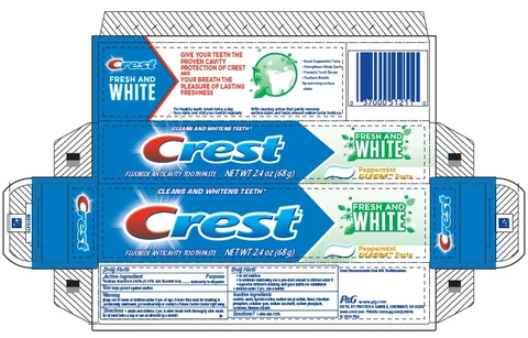 CrestFresh and White 포장