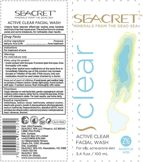 Active Clear Facial Wash 포장