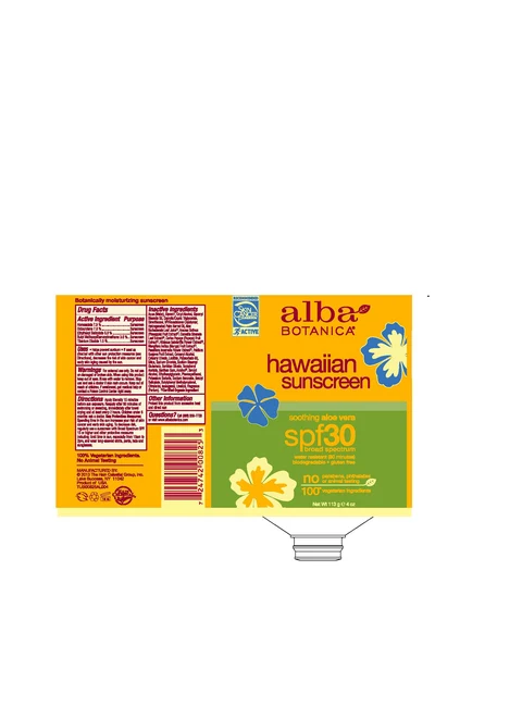 Alba HW Sunscreen Soothing Aloe Vera SPF30 포장