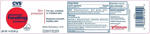 CVS Advanced Healing packaging