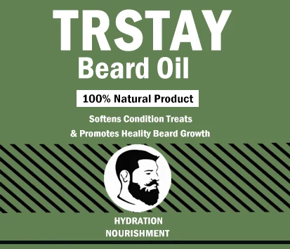 Trstay Beard Oil 100%Natural Product packaging