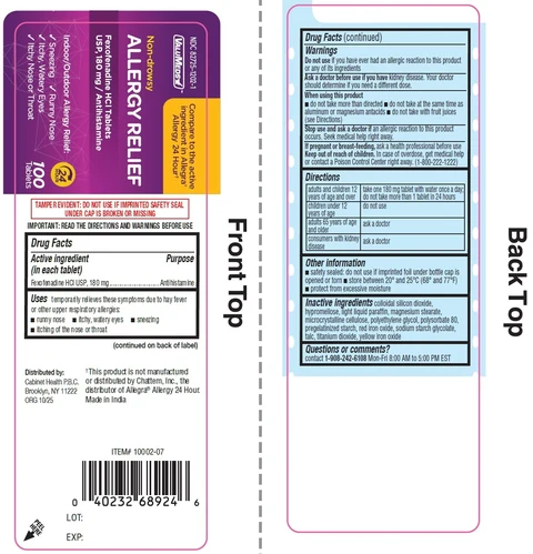 ValuMeds Non-Drowsy Allergy Relief Fexofenadine HCl packaging
