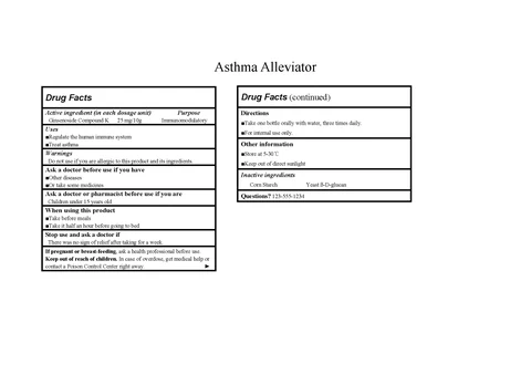 Asthma Alleviator 포장