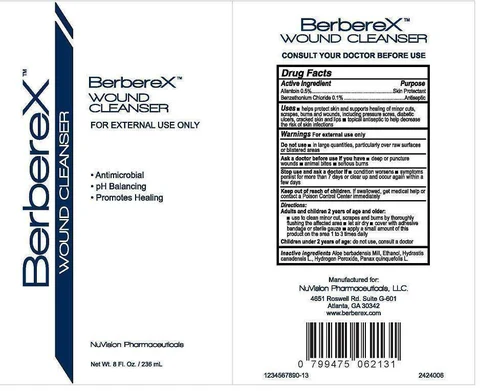 BerbereX Wound Cleanser 포장