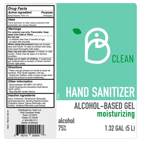 B CLEAN HAND SANITIZER 포장