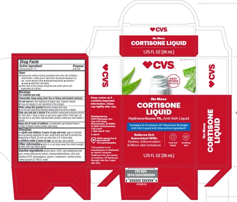 CVS No Mess Cortisone 포장