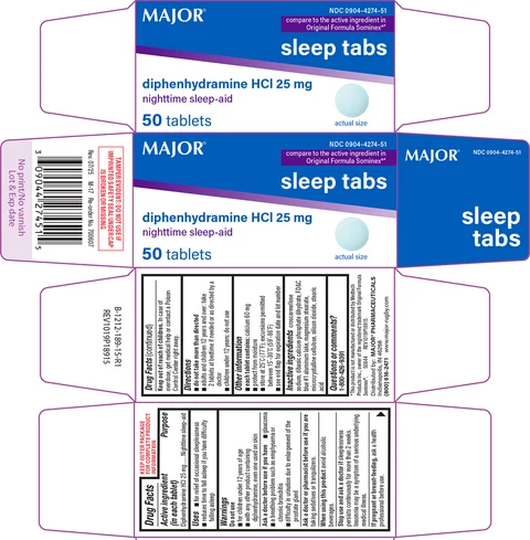 Sleep Tabs 포장