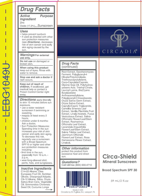 Circadia Circa-Shield Mineral Sunscreen SPF 30 packaging