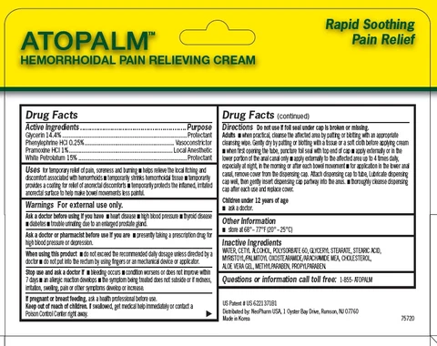 ATOPALM Hemorrhoidal Pain Relieving 포장
