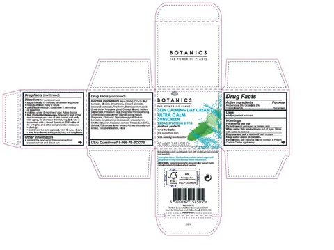 Botanics Skin Calming Day Ultra Calm Sunscreen Broad Spectrum SPF 15 포장