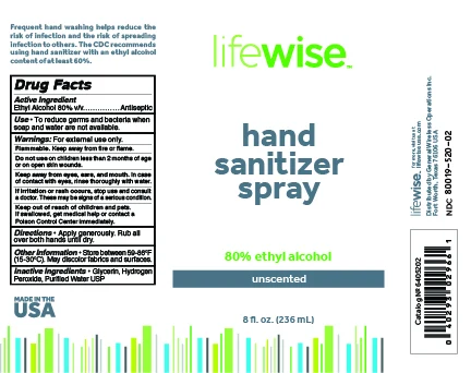 LIFEWISE HAND SANITIZER packaging