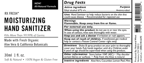 RX FRESH Moisturizing Hand Sanitizer 포장