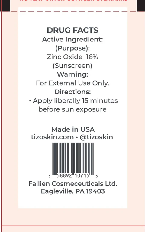 TiZO Photoceutical AM Replenish - Tinted packaging