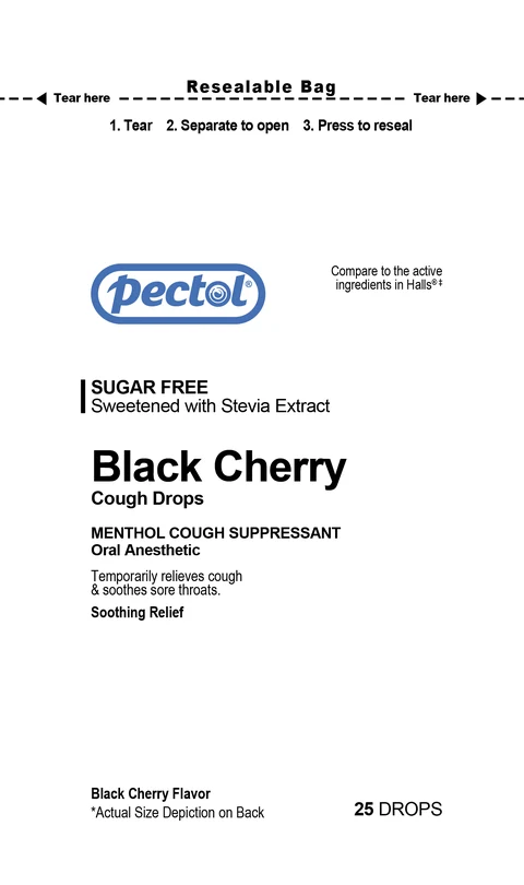 Black Cherry Cough Drops 포장