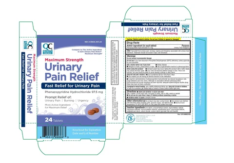 Quality Choice Urinary Pain Relief Maximum Strength 포장