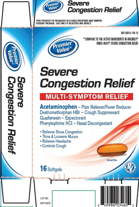 Severe sinus Congestion Relief 포장