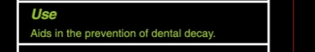 indications usage section