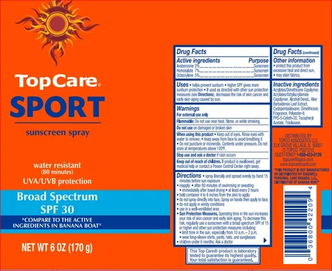 Sport Sunscreen SPF 30TopCare packaging