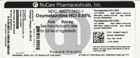 oxymetazoline hydrochloride 포장
