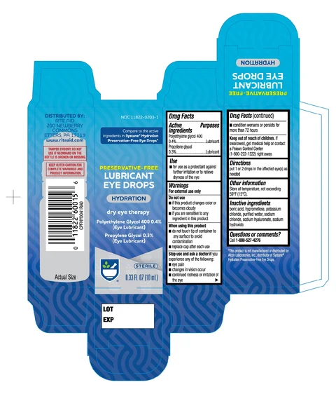 Rite Aid Hydration Lubricant Eye Drops packaging