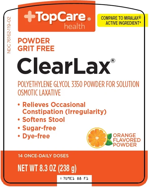 Topcare ClearLax packaging