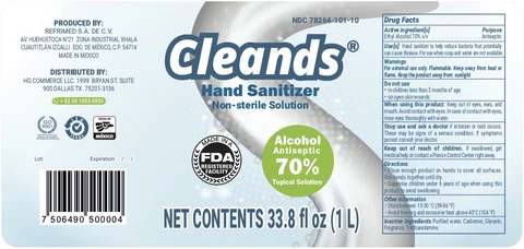 Cleands Hand Sanitizer packaging