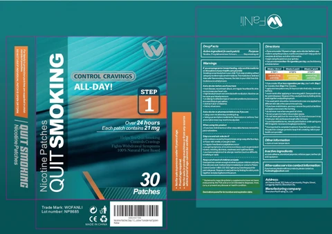 WOFANLI Quit Smoking Nicotine Patches 포장
