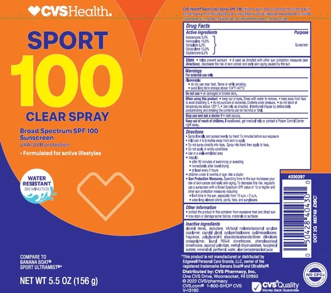 CVS HealthSport SPF 100 Clear 포장