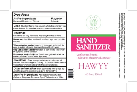 Hawyy Hand Sanitizer packaging