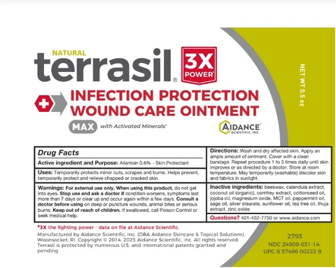 terrasil Infection Protection Wound Care Maximum Strength 포장