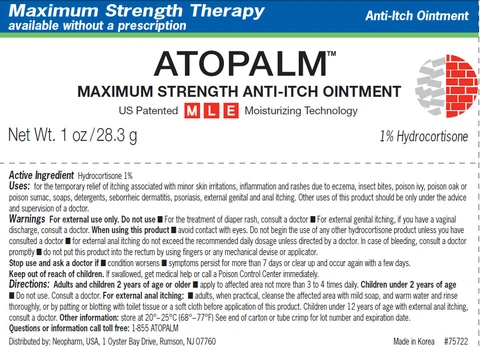 Atopalm Maximum Strength Anti-Itch 포장