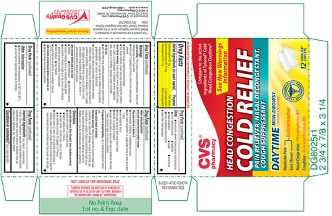 Head Congestion Cold Relief packaging