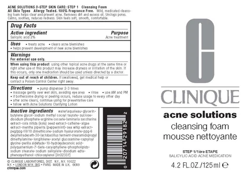 ACNE SOLUTIONS CLEANSING FOAM 포장