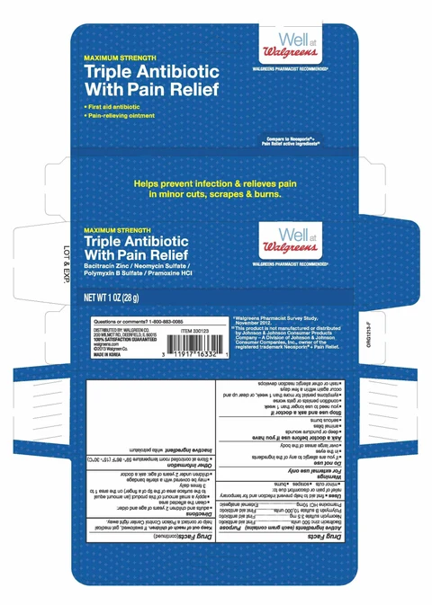 Triple Antibiotic with Pain ReliefMaximum Strength packaging